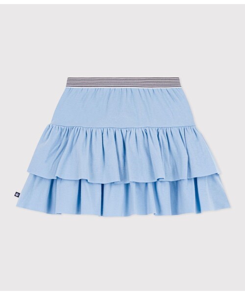 PETIT BATEAU(プチバトー)の「フリルスカート(スカート・キッズ・ライトブルー・3YEAR/4YEAR/5YEAR)」の2枚目の写真