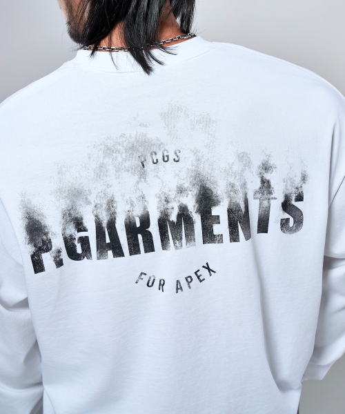 PHYSICAL GARMENTS（フィジカルガーメンツ）の「P2624 スモークオーバーサイズ長袖[2COLOR]（Tシャツ/カットソー・メンズ・ホワイト/ブラック・MEDIUM/LARGE/X-LARGE/XX-LARGE）」の15枚目の写真