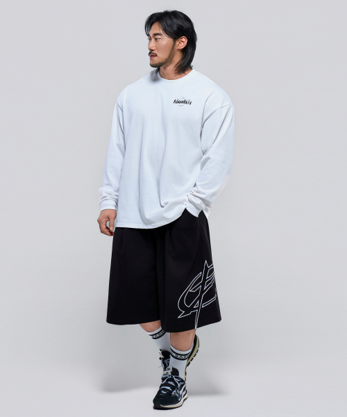 PHYSICAL GARMENTS（フィジカルガーメンツ）の「P2624 スモークオーバーサイズ長袖[2COLOR]（Tシャツ/カットソー・メンズ・ホワイト/ブラック・MEDIUM/LARGE/X-LARGE/XX-LARGE）」の22枚目の写真