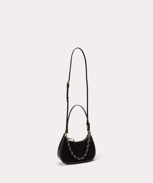 LAUREN RALPH LAUREN（ローレン ラルフ ローレン）の「レザー ミディアム Marcy ジップ ショルダー バッグ（ショルダーバッグ・レディース・ブラック系1・ONE）」の2枚目の写真
