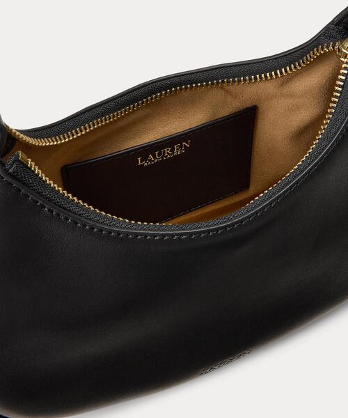 LAUREN RALPH LAUREN（ローレン ラルフ ローレン）の「レザー ミディアム Marcy ジップ ショルダー バッグ（ショルダーバッグ・レディース・ブラック系1・ONE）」の4枚目の写真