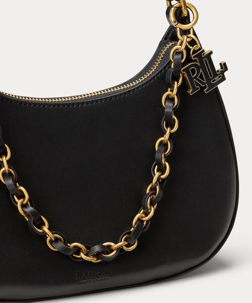 LAUREN RALPH LAUREN（ローレン ラルフ ローレン）の「レザー ミディアム Marcy ジップ ショルダー バッグ（ショルダーバッグ・レディース・ブラック系1・ONE）」の5枚目の写真