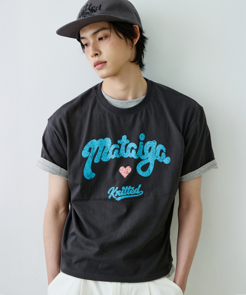 KNITTED(ニッティド)の「マタイガ クロップTシャツ チャコール(Tシャツ/カットソー・メンズ・その他・MEDIUM/LARGE/X-LARGE)」の9枚目の写真