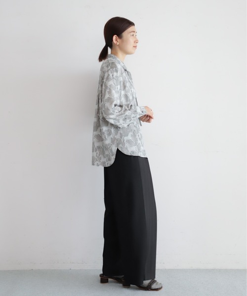 NOMBRE IMPAIR(ノンブルアンペール)の「【予約】ジャガードホースグラデーションプリント ボウタイブラウス(シャツ/ブラウス・レディース・イエロー/ブルー・FREE)」の6枚目の写真