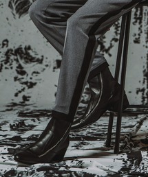 【NO ID.】W-ZIP Heel Boots / ダブルジップ ヒール ブーツ