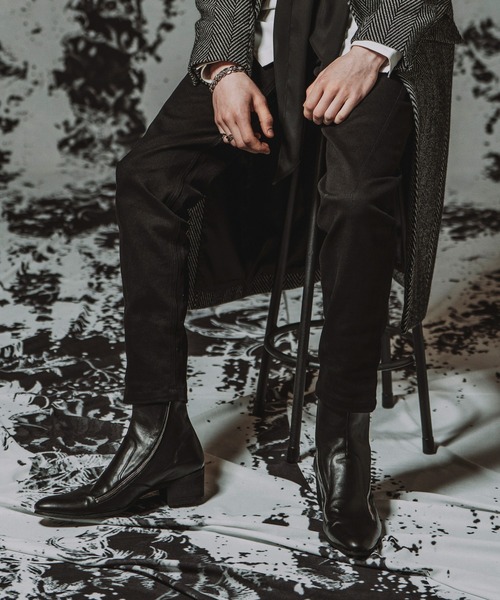 NO ID.(ノーアイディ)の「【NO ID.】W-ZIP Heel Boots / ダブルジップ ヒール ブーツ(ブーツ・メンズ・ブラック・40(25.5cm/44(28.5cm)/42(27.5cm)」の5枚目の写真