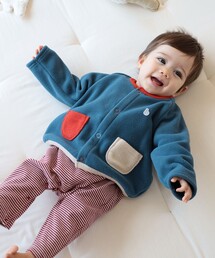 こども ビームス（コドモビームス）の「ベビー フリース カーディガン 2026FW（70～90cm）出産祝い 防寒着 スナップボタン 上着 羽織り（カーディガン/ボレロ）」