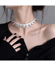 Bling Leads（ブリングリーズ）の「【Bls】【ZA】【Bling Leads】パンクスタッズ チョーカー（チョーカー）」