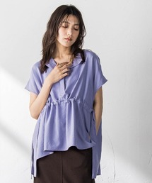 【一瞬で楽とキレイを叶える】ウエストマークフレンチブラウス