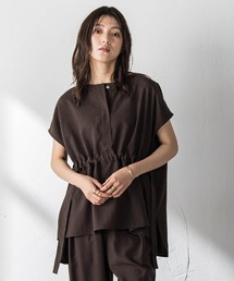 【一瞬で楽とキレイを叶える】ウエストマークフレンチブラウス