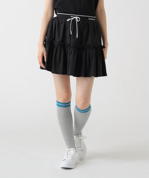 Jack Bunny!!(ジャックバニー)の「【Jack Bunny!!】高通気軽量メッシュティアードスカート(スカート・レディース・ブラック/ホワイト・MEDIUM/LARGE)」の5枚目の写真