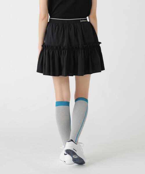 Jack Bunny!!(ジャックバニー)の「【Jack Bunny!!】高通気軽量メッシュティアードスカート(スカート・レディース・ブラック/ホワイト・MEDIUM/LARGE)」の6枚目の写真