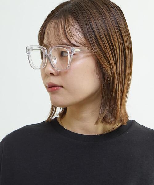 CONVERSE TOKYO（コンバーストウキョウ）の「CLASSIC WELLINGTON GLASSES（メガネ・レディース・ブラック/クリア・FREE）」の5枚目の写真