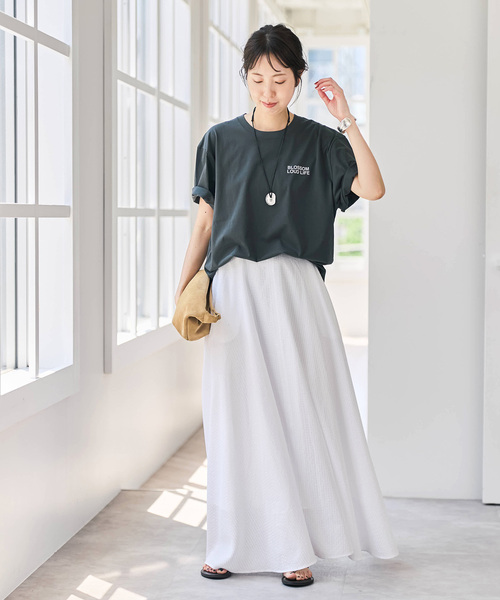 Spick & Span(スピックアンドスパン)の「Higuchi*S ギンガムサッカースカート(スカート・レディース・ピンク系その他/ホワイト・36/38)」の10枚目の写真