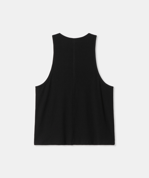 THEENDQUESTION（ジエンドクエスチョン）の「Loose sleeveless t-shirt / BLACK（Tシャツ/カットソー・レディース・その他・FREE）」の2枚目の写真