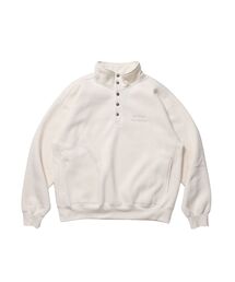 【BEN DAVIS(ベンデイビス)】BD SWEAT SNAP P/O / スウェット ハイネック ボタン 裏起毛 ワンポイント刺繍 ユニセックス