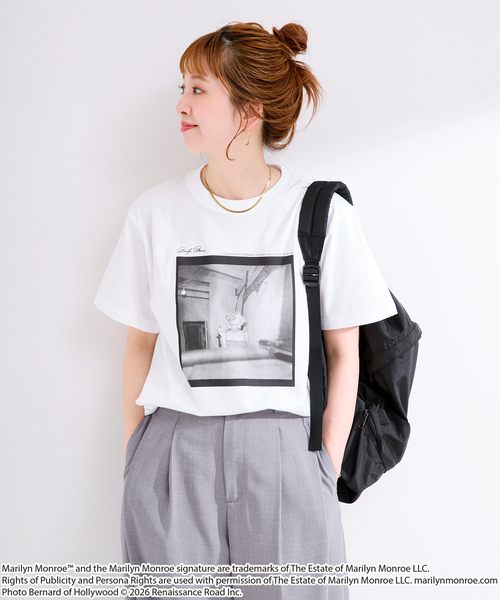 GOOD ROCK SPEED(グッドロックスピード)の「GOOD ROCK SPEED / グッドロックスピード / Marilyn Monroe / Tshirts(Tシャツ/カットソー・レディース・ブラック/ホワイト系その他/ライトホワイト/ホワイト/ホワイト×ホワイト・FREE)」の16枚目の写真