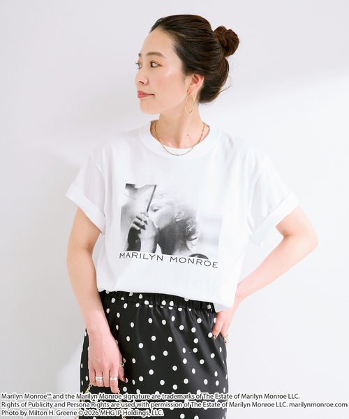 GOOD ROCK SPEED(グッドロックスピード)の「GOOD ROCK SPEED / グッドロックスピード / Marilyn Monroe / Tshirts(Tシャツ/カットソー・レディース・ブラック/ホワイト系その他/ライトホワイト/ホワイト/ホワイト×ホワイト・FREE)」の22枚目の写真