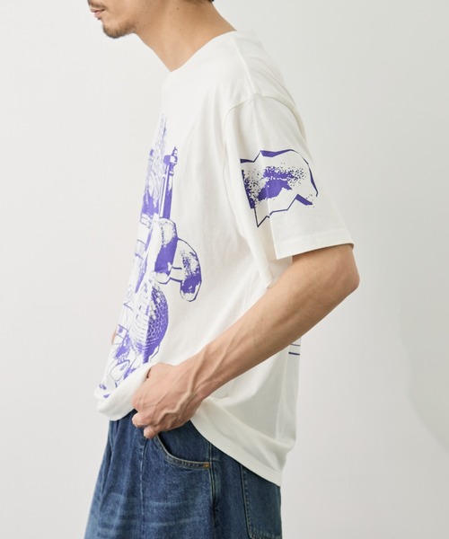 F-LAGSTUF-F（フラグスタフ）の「【-F-LAGSTUF-F/フラッグスタッフ】COLLAGE TEE（Tシャツ/カットソー・メンズ・ブラック/ホワイト・XL/L）」の5枚目の写真