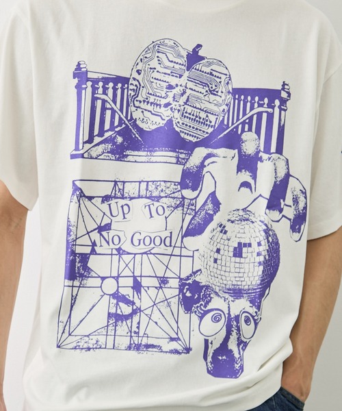 F-LAGSTUF-F（フラグスタフ）の「【-F-LAGSTUF-F/フラッグスタッフ】COLLAGE TEE（Tシャツ/カットソー・メンズ・ブラック/ホワイト・XL/L）」の7枚目の写真