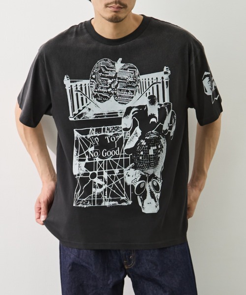 F-LAGSTUF-F（フラグスタフ）の「【-F-LAGSTUF-F/フラッグスタッフ】COLLAGE TEE（Tシャツ/カットソー・メンズ・ブラック/ホワイト・XL/L）」の12枚目の写真