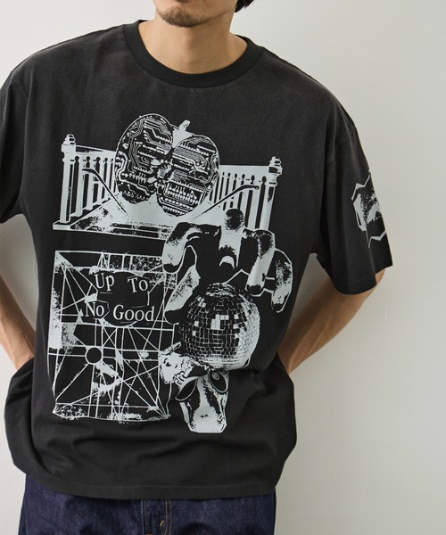 F-LAGSTUF-F（フラグスタフ）の「【-F-LAGSTUF-F/フラッグスタッフ】COLLAGE TEE（Tシャツ/カットソー・メンズ・ブラック/ホワイト・XL/L）」の13枚目の写真