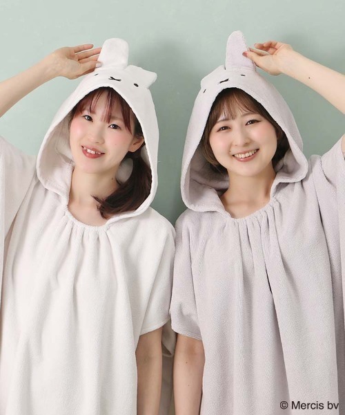 ミッフィーお耳つきパイルガウン（ルームワンピース）｜Miffy
