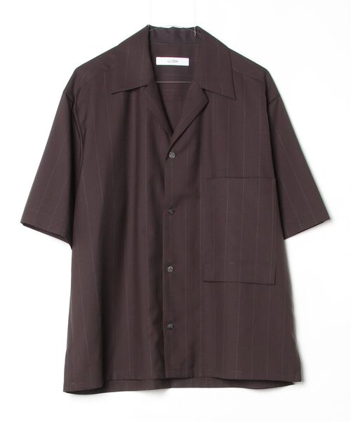 UJOH（ウジョー）の「【UJOH HOMME】別注 Wide Set Open Collar BOX Shirt（シャツ/ブラウス・メンズ・グレー/ブラウン・4/5）」の2枚目の写真