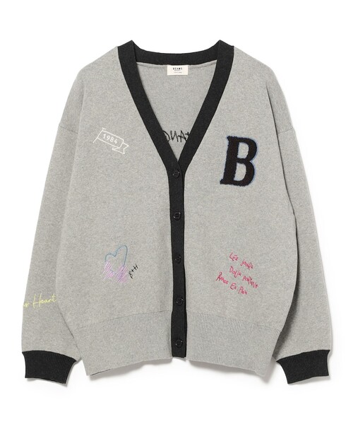 BEAMS HEART(ビームスハート)の「スウェットライク ロゴ ニット カーディガン(カーディガン/ボレロ・レディース・ブラウン/チャコールグレー/グレー・FREE)」の8枚目の写真