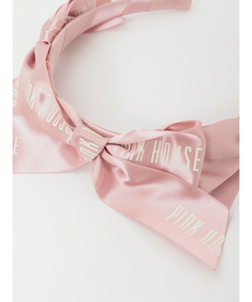 PINK HOUSE（ピンクハウス）の「ロゴリボンいっぱいカチューシャ（カチューシャ・レディース・ライトグリーン/ブラック/ピンク/キナリ/ライトブルー/ブラウン/レッド・フリー）」の14枚目の写真