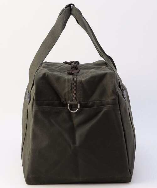 FILSON(フィルソン)の「FILSON/フィルソン Medium Tin Cloth Duffle Bag/ティンクロス ダッフルバッグ ミディアム(ボストンバッグ・メンズ・ブラウン/オリーブ・ONE SIZE)」の3枚目の写真