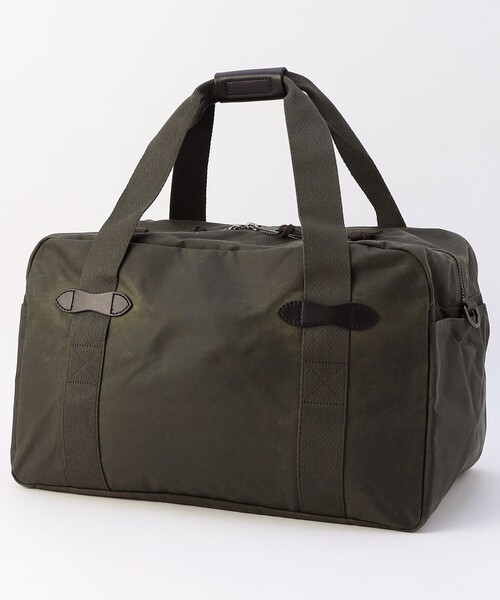 FILSON(フィルソン)の「FILSON/フィルソン Medium Tin Cloth Duffle Bag/ティンクロス ダッフルバッグ ミディアム(ボストンバッグ・メンズ・ブラウン/オリーブ・ONE SIZE)」の4枚目の写真