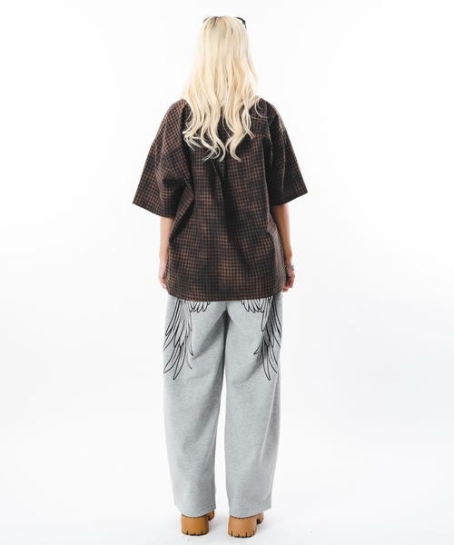 SHORT ROUND(ショートラウンド)の「SHORT ROUND/ブリーチミニチェックシャツ(シャツ/ブラウス・メンズ・アイボリー/ブラウン/ブルー・MEDIUM/LARGE)」の22枚目の写真