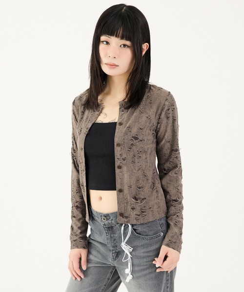 DAMAGE CREW CARDIGAN — кардиган Damage Crew