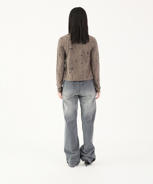 FTW(エフティダブリュー)の「DAMAGE CREW CARDIGAN(カーディガン/ボレロ・レディース・チャコールグレー/ブラック/グリーン・SMALL/MEDIUM)」の21枚目の写真