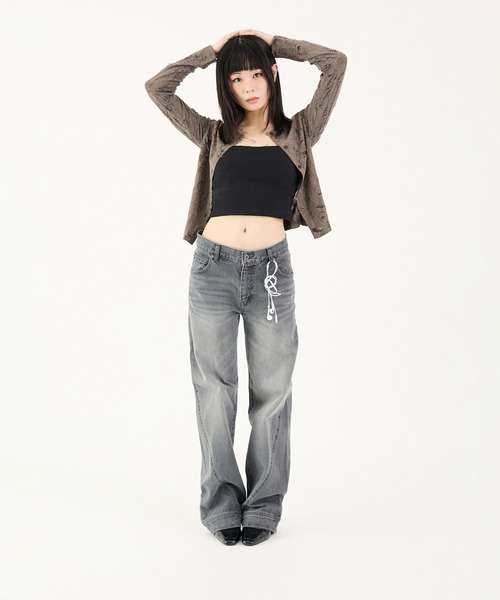 FTW(エフティダブリュー)の「DAMAGE CREW CARDIGAN(カーディガン/ボレロ・レディース・チャコールグレー/ブラック/グリーン・SMALL/MEDIUM)」の22枚目の写真