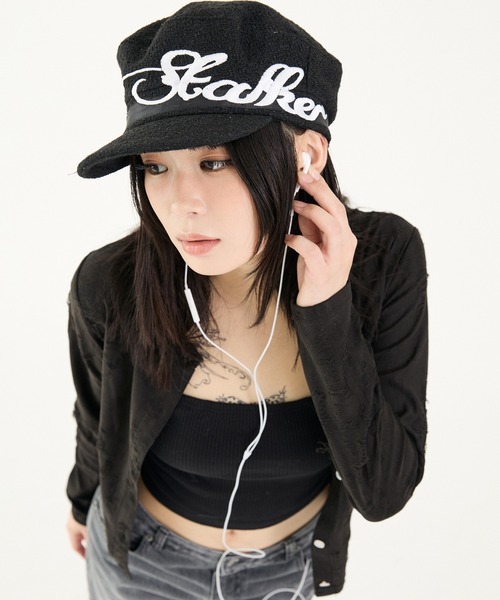 FTW(エフティダブリュー)の「DAMAGE CREW CARDIGAN(カーディガン/ボレロ・レディース・チャコールグレー/ブラック/グリーン・SMALL/MEDIUM)」の8枚目の写真