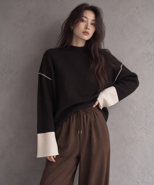 モデル身長；158cm
着用サイズ：FREE