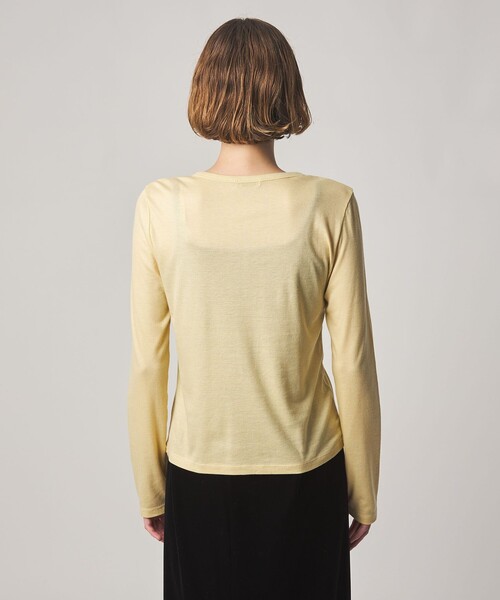 Steven Alan(スティーブンアラン)の「<Steven Alan>ヘンリーネック プルオーバー(Tシャツ/カットソー・レディース・ネイビー/ベージュ/ダークブラウン/イエロー・FREE)」の15枚目の写真