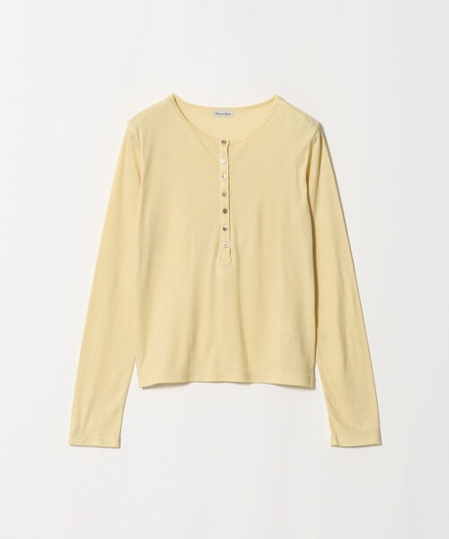 Steven Alan(スティーブンアラン)の「<Steven Alan>ヘンリーネック プルオーバー(Tシャツ/カットソー・レディース・ネイビー/ベージュ/ダークブラウン/イエロー・FREE)」の16枚目の写真