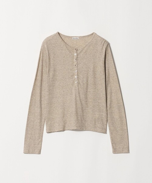 Steven Alan(スティーブンアラン)の「<Steven Alan>ヘンリーネック プルオーバー(Tシャツ/カットソー・レディース・ネイビー/ベージュ/ダークブラウン/イエロー・FREE)」の22枚目の写真