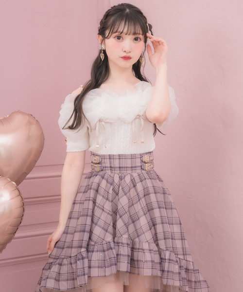 ROJITA(ロジータ)の「チュールオフショルニット(ニット/セーター・レディース・ピンク/ホワイト/ブラック・FREE)」の18枚目の写真