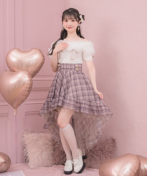 ROJITA(ロジータ)の「チュールオフショルニット(ニット/セーター・レディース・ピンク/ホワイト/ブラック・FREE)」の20枚目の写真