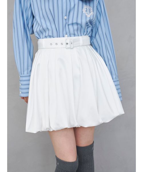 SNIDEL(スナイデル)の「バルーンミニスカショーパン(その他パンツ・レディース・ストライプ/ブラック/ホワイト・0/1)」の5枚目の写真