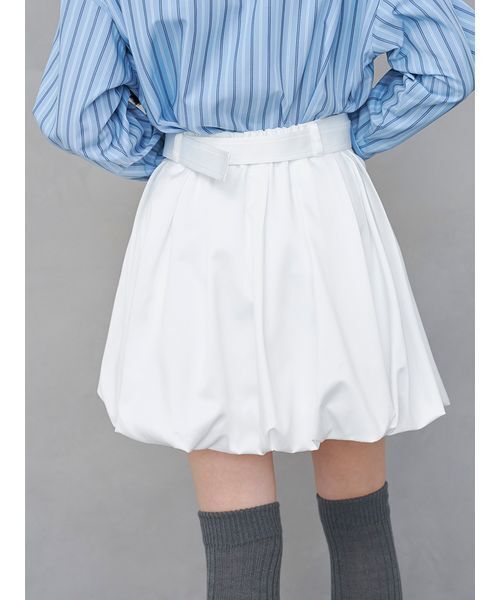 SNIDEL(スナイデル)の「バルーンミニスカショーパン(その他パンツ・レディース・ストライプ/ブラック/ホワイト・0/1)」の6枚目の写真