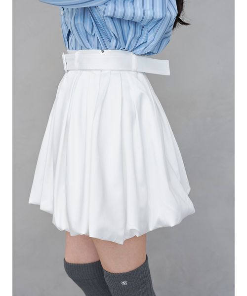 SNIDEL(スナイデル)の「バルーンミニスカショーパン(その他パンツ・レディース・ストライプ/ブラック/ホワイト・0/1)」の7枚目の写真