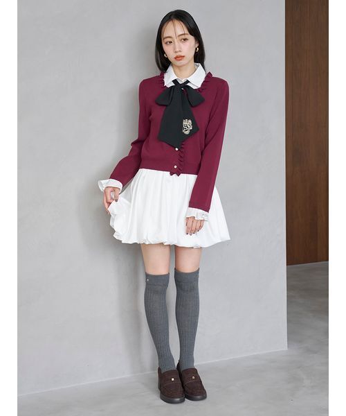 SNIDEL(スナイデル)の「バルーンミニスカショーパン(その他パンツ・レディース・ストライプ/ブラック/ホワイト・0/1)」の12枚目の写真