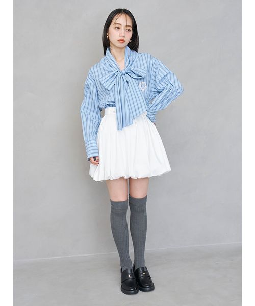 SNIDEL(スナイデル)の「バルーンミニスカショーパン(その他パンツ・レディース・ストライプ/ブラック/ホワイト・0/1)」の14枚目の写真