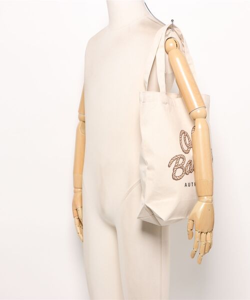 Ol' Basics（オールベーシックス）の「Ol' Basics（オール・ベーシックス） トートバッグ キャンバス ロープロゴ プリント 鞄 BAG アメカジ メンズ レディース ユニセックス Mサイズ（トートバッグ・レディース・ナチュラル・FREE）」の6枚目の写真