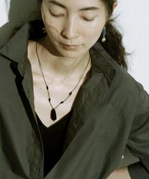 SMELLY | SMELLY so’ onyx accent wood necklace(ネックレス)